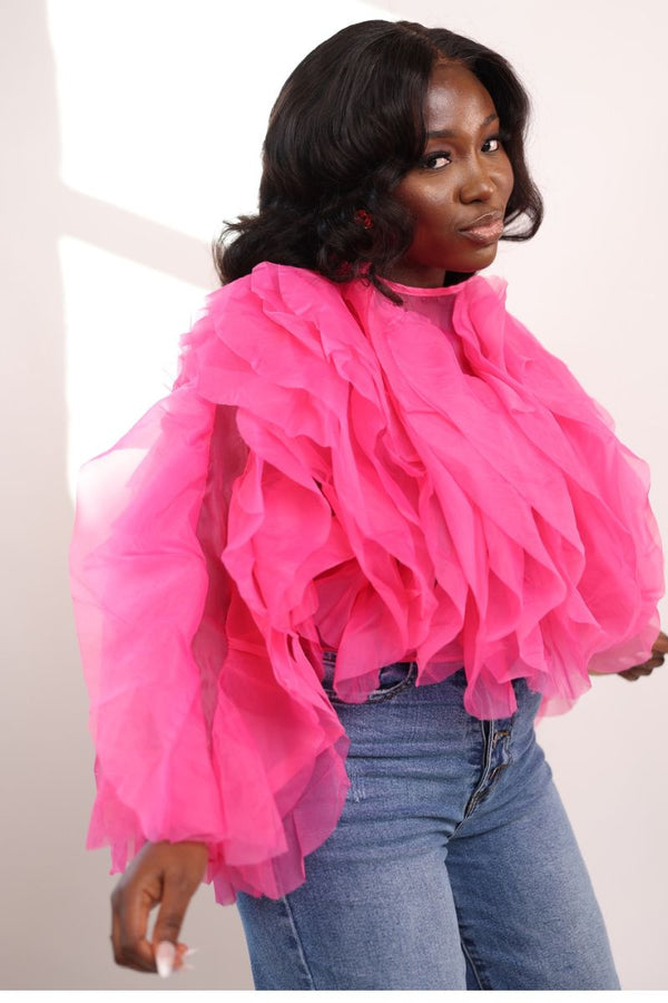 IMANI RUFFLE BLOUSE