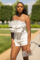 AKOSUA RUFFLE ROMPER