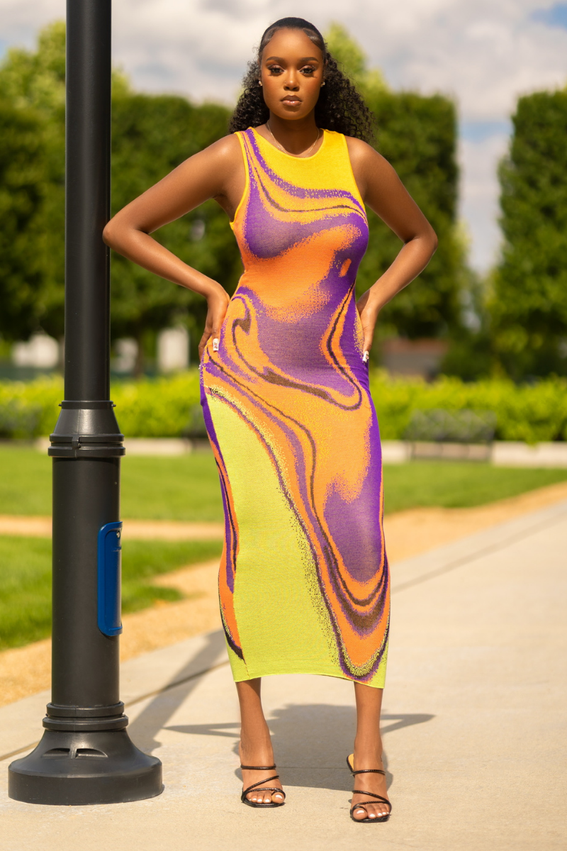 ALISHA MULTI-COLORED DRESS